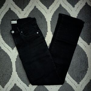 GAP For Good Women's Black Straight Leg Jeans Size 26 Comfortable With Pockets